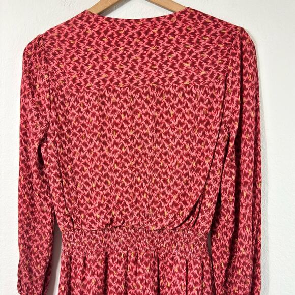 PAIGE SANDEE THREE QUARTER SLEEVE MINI DAY TO NIGHT DRESS IN PAPAYA SMALL NWT - Picture 5 of 9